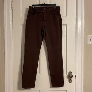 Chocolate brown NYDJ Jean/legging EUC